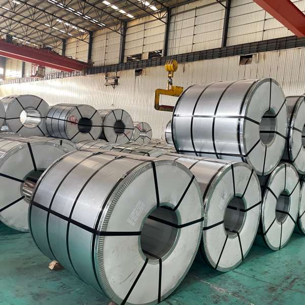Automated color coating line processing premium prepainted steel coil sheet components safely.