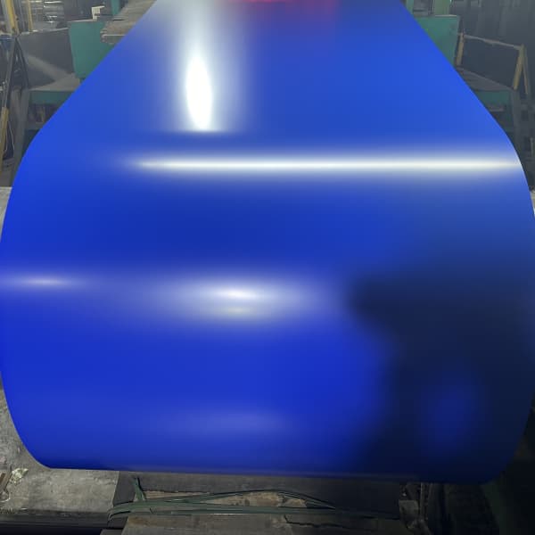 Decorative printed pattern color coated steel coil featuring a realistic wood grain finish.
