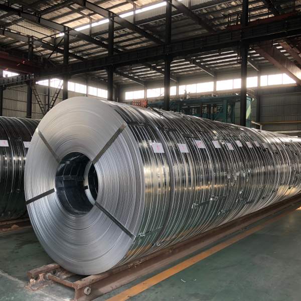 Regular spangle surface texture of high zinc galvanized slit coil