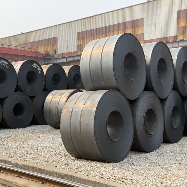 Standard seaworthy export packaging for hot rolled steel coils