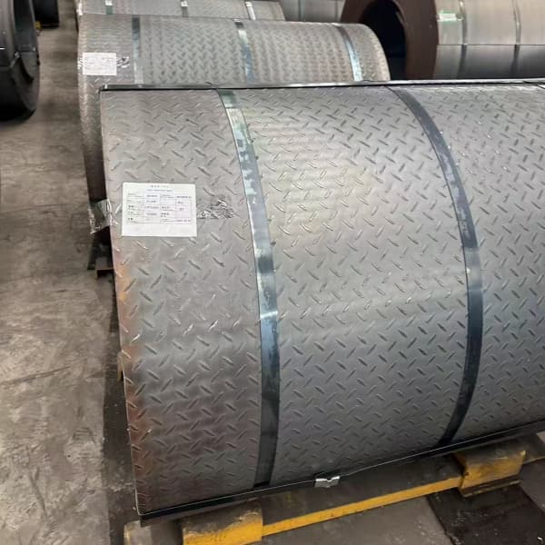 Checkered Hot Rolled Steel Coil with Tear Drop Pattern for Industrial Flooring